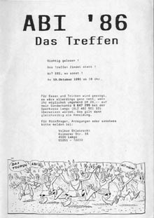 Abitreffen 1991: Einladung
